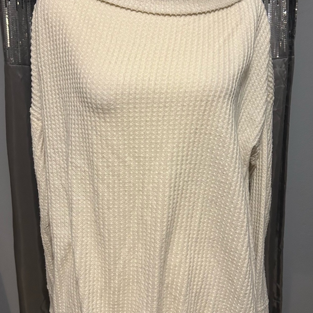 ! Lush Cream Cowl Sweater